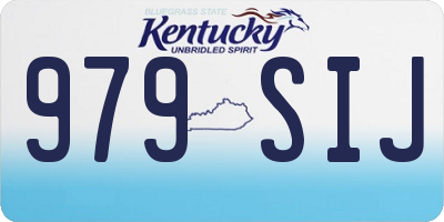 KY license plate 979SIJ