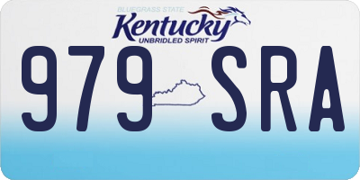 KY license plate 979SRA