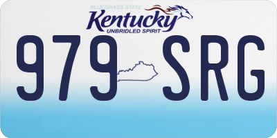 KY license plate 979SRG