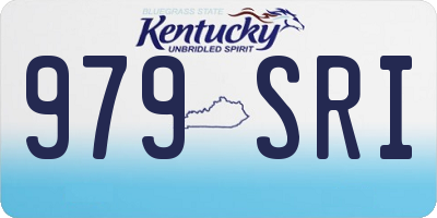 KY license plate 979SRI