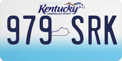KY license plate 979SRK