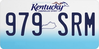 KY license plate 979SRM