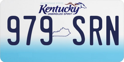 KY license plate 979SRN
