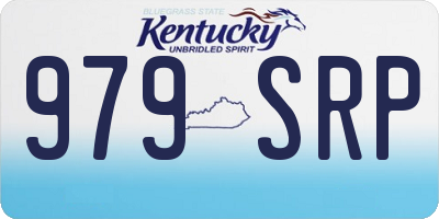 KY license plate 979SRP