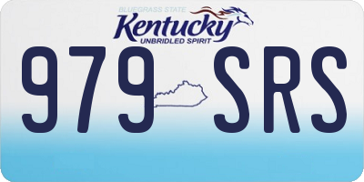 KY license plate 979SRS