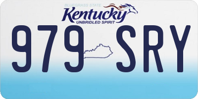 KY license plate 979SRY