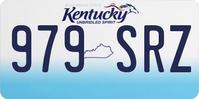 KY license plate 979SRZ