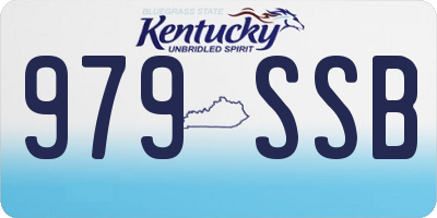 KY license plate 979SSB