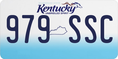KY license plate 979SSC