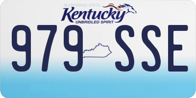 KY license plate 979SSE