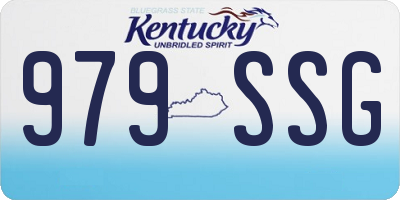 KY license plate 979SSG