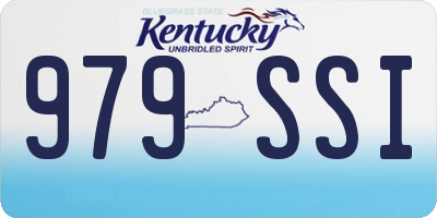 KY license plate 979SSI