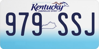 KY license plate 979SSJ