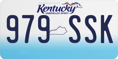 KY license plate 979SSK