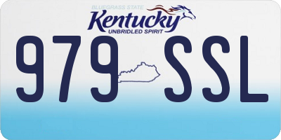 KY license plate 979SSL