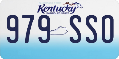 KY license plate 979SSO