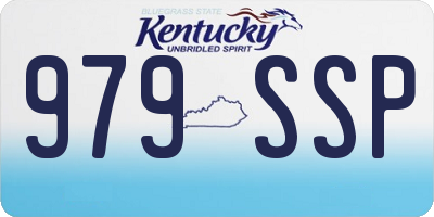 KY license plate 979SSP