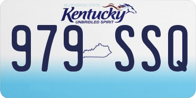 KY license plate 979SSQ