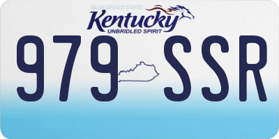 KY license plate 979SSR