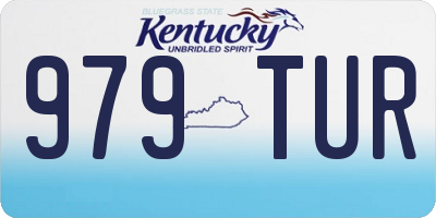 KY license plate 979TUR