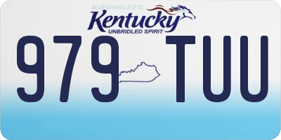 KY license plate 979TUU