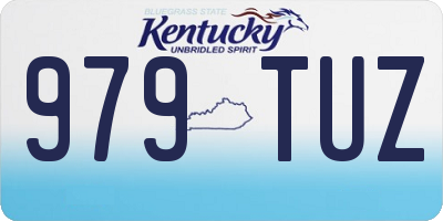 KY license plate 979TUZ