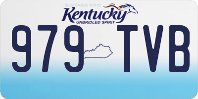 KY license plate 979TVB