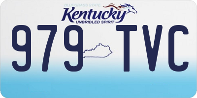 KY license plate 979TVC