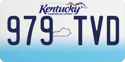 KY license plate 979TVD