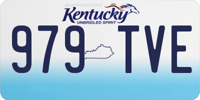 KY license plate 979TVE