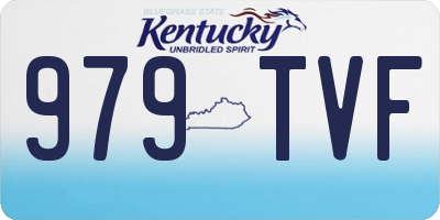 KY license plate 979TVF
