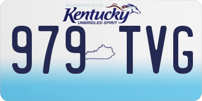 KY license plate 979TVG