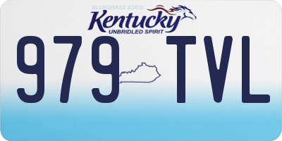 KY license plate 979TVL