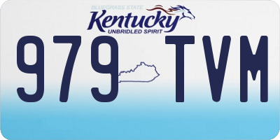 KY license plate 979TVM