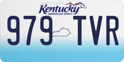 KY license plate 979TVR