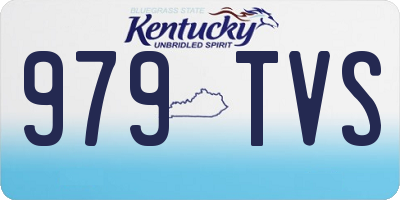 KY license plate 979TVS