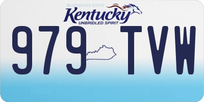 KY license plate 979TVW