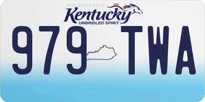 KY license plate 979TWA