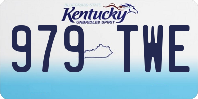 KY license plate 979TWE