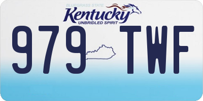 KY license plate 979TWF