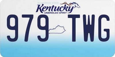 KY license plate 979TWG