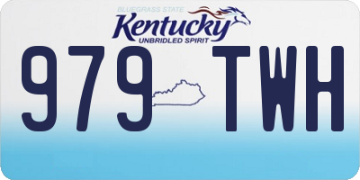 KY license plate 979TWH