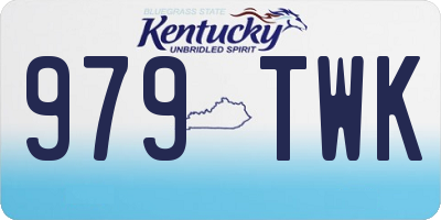 KY license plate 979TWK