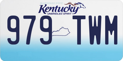 KY license plate 979TWM