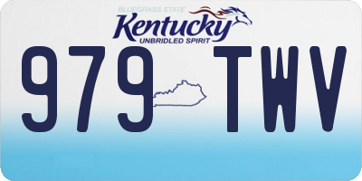 KY license plate 979TWV