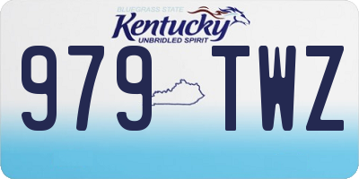 KY license plate 979TWZ