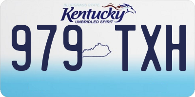 KY license plate 979TXH