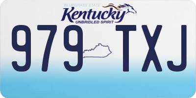 KY license plate 979TXJ