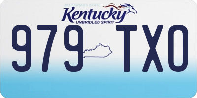 KY license plate 979TXO