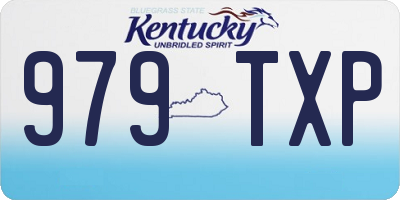 KY license plate 979TXP